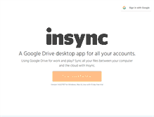 Tablet Screenshot of insynchq.com