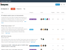 Tablet Screenshot of forums.insynchq.com